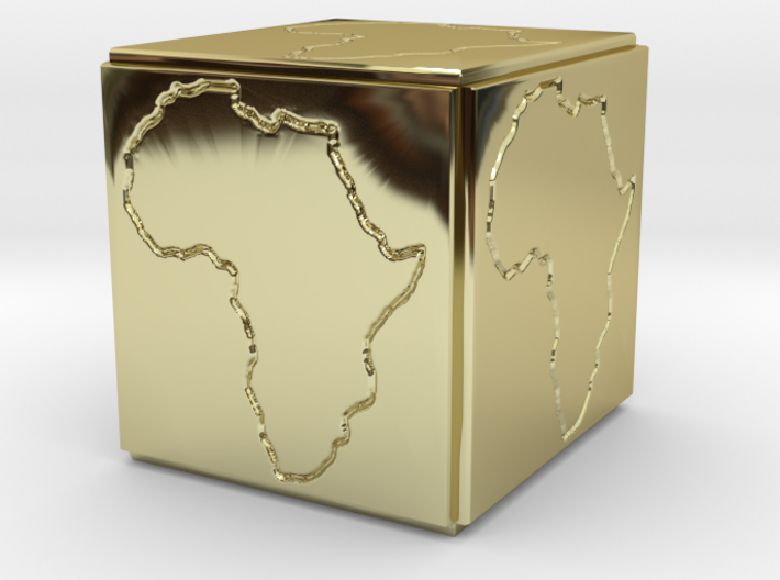 Paperweight Africa 3d printed