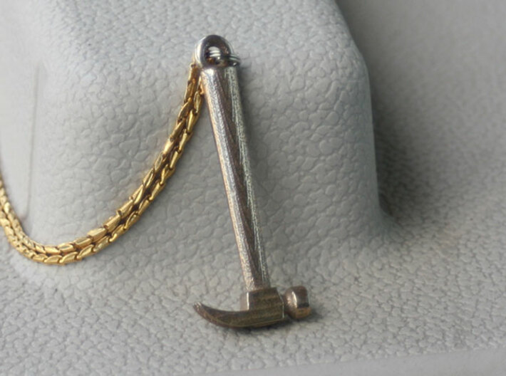 Mini Claw Hammer Pendant 3d printed