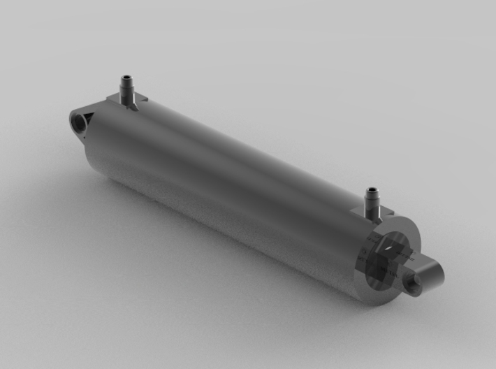 Double acting 2 stage pneumatic cylinder Lego Tec 3d printed