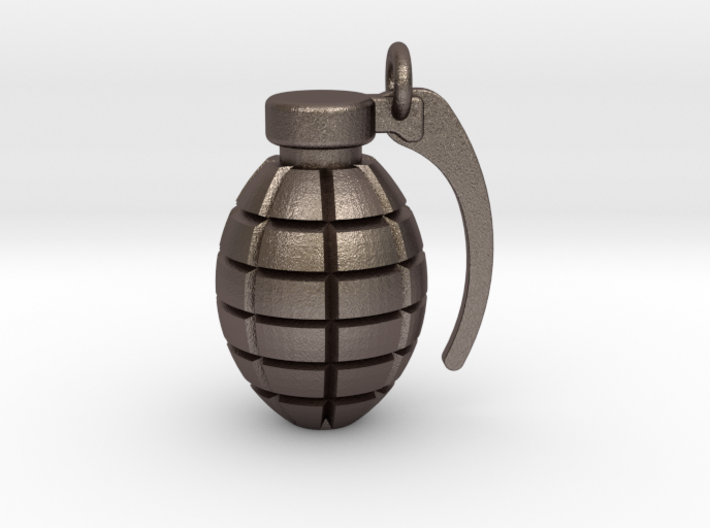 Grenade pendant/keyring 3d printed