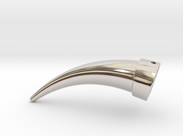 Viking Horn Keychain 3d printed