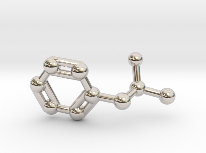 Amphetamine (Adderall, Speed) Molecule Keychain 3d printed