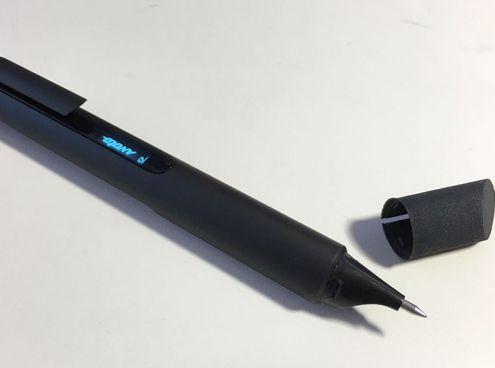 PEN CAP for Anoto Blck Ink 3d printed Black makes a nice match for the pen.