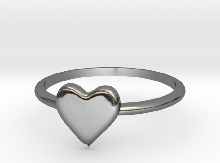 Heart-ring-solid-size-11 3d printed