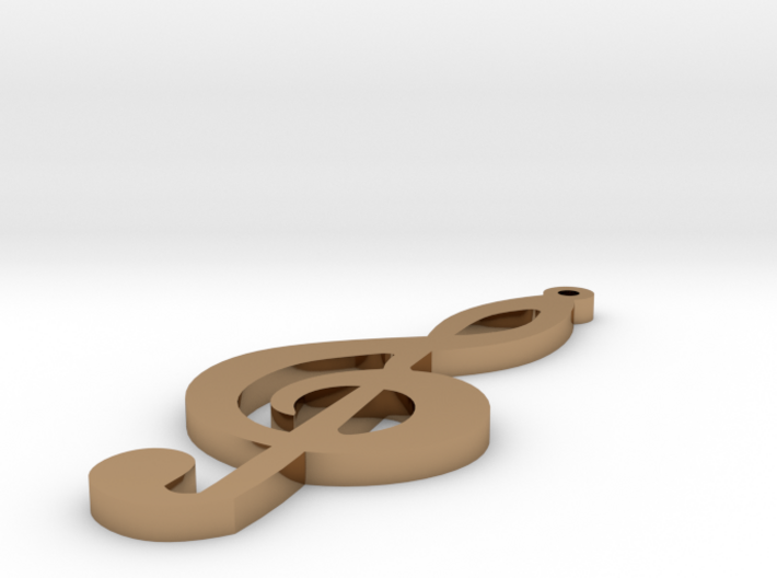 1.8 Treble Clef Earring 3d printed