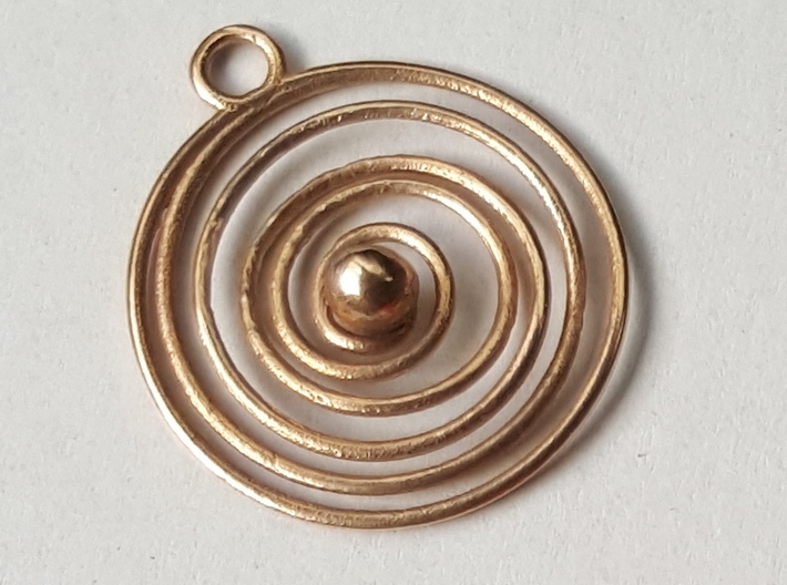 Spiral 3d printed Bronze