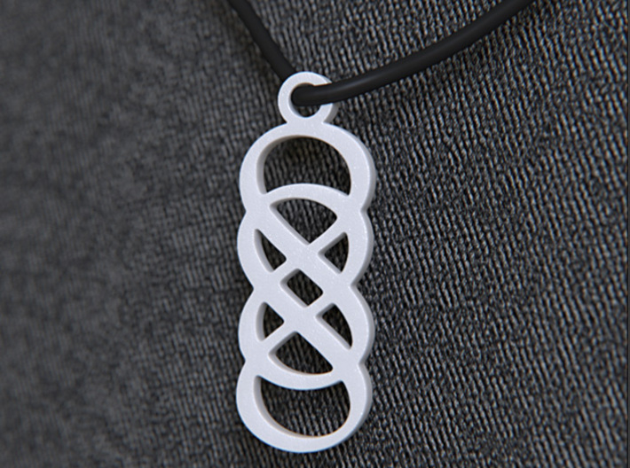 Double Infinity Pendant 3d printed