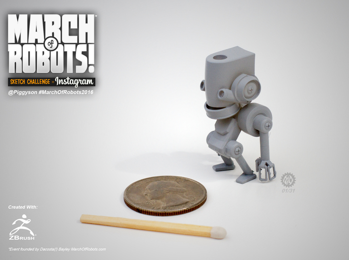 March 01 Robot 3d printed