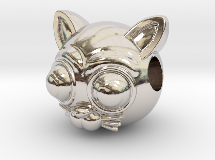 Reversible Cat head pendant 3d printed