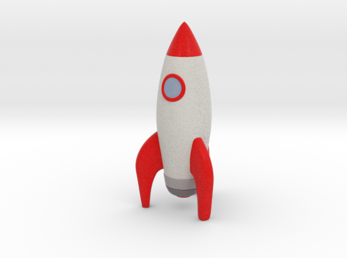 Rocketship 3d printed 