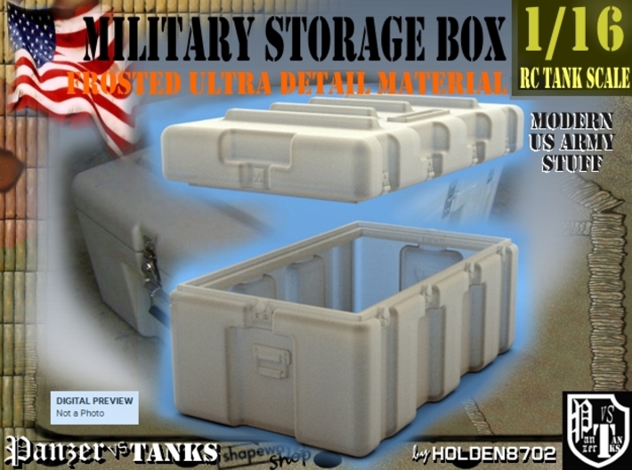 1-16 Military Storage Box FUD 3d printed