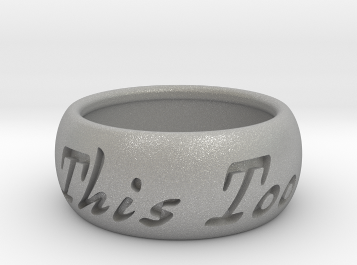 This Too Shall Pass ring size 8 3d printed