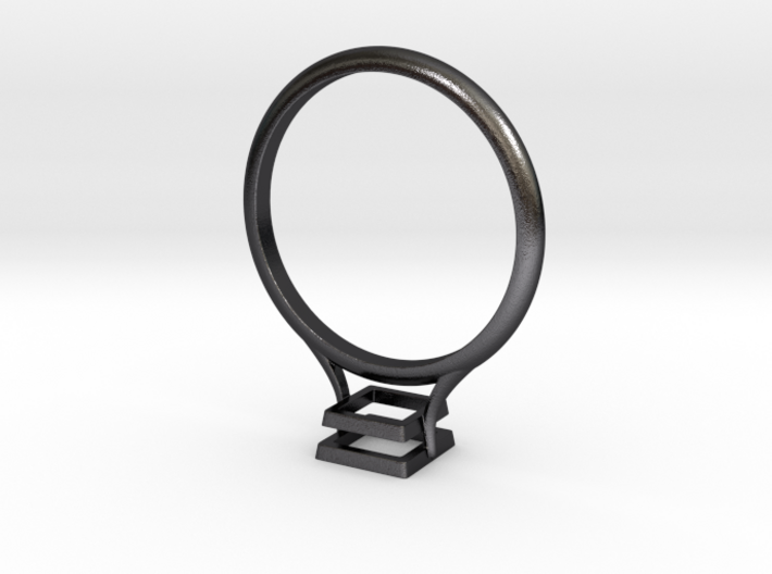 Bezel Ring- Square 3d printed