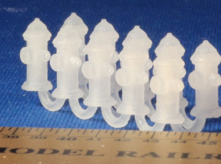 HO Scale Fire Hydrants X10 3d printed