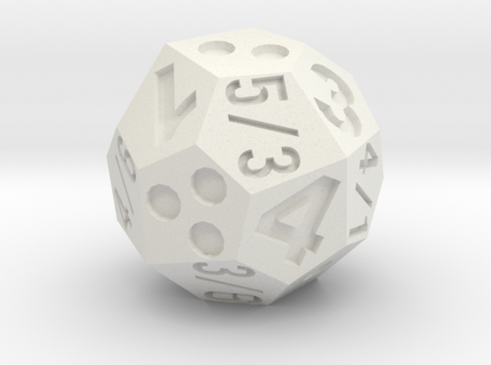 multidie d4/6/8 3d printed if this were looking straight down at the die, the result would be: d4=3, d6=3, or d8=4