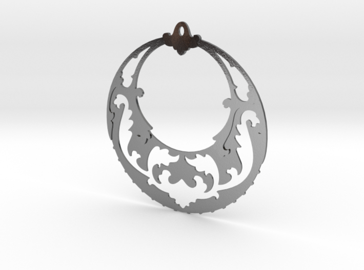 BlakOpal Victorian Open Hoop Earring - large 3d printed 