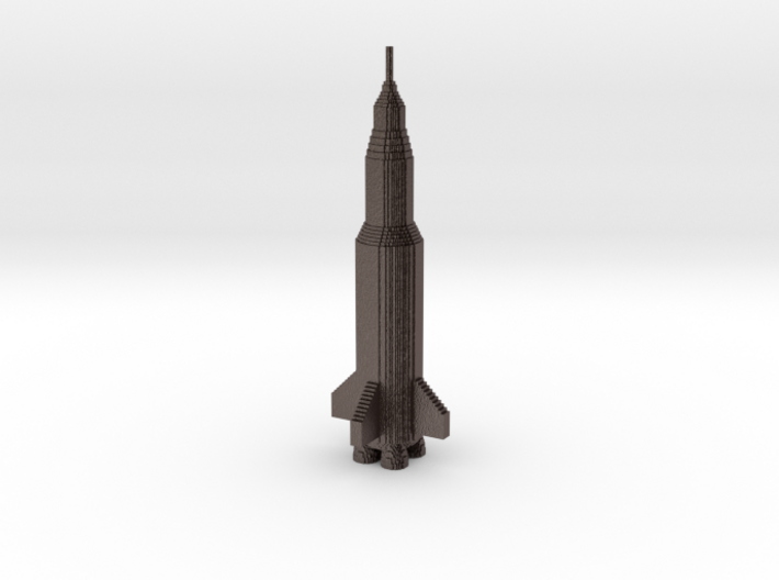 Saturn V: Minecraft Style 3d printed