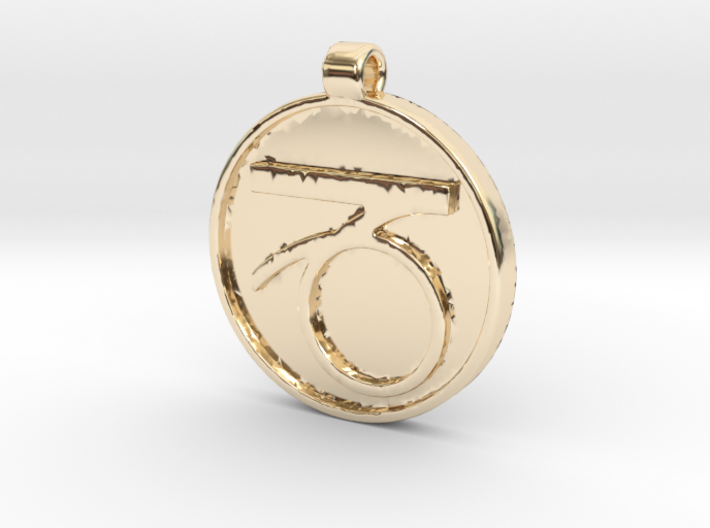 Zodiac KeyChain Medallion-CAPRICON 3d printed