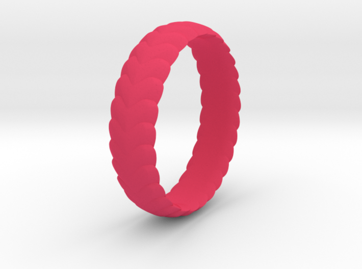 Hearts ring 15 mm 3d printed