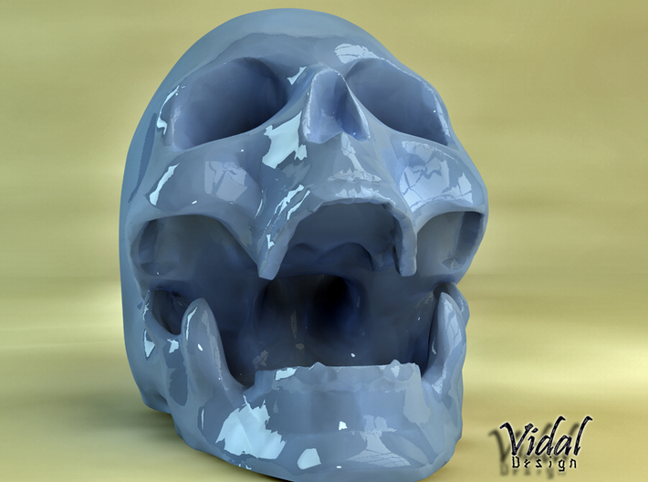 Skull ashtray 3d printed