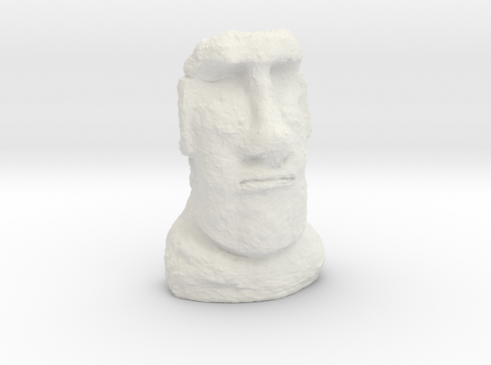 35mm scale Moai Head (Easter Island head) 3d printed