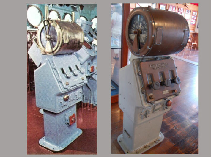 1/72 USN Ship's Engine Order Telegraph v3 3d printed