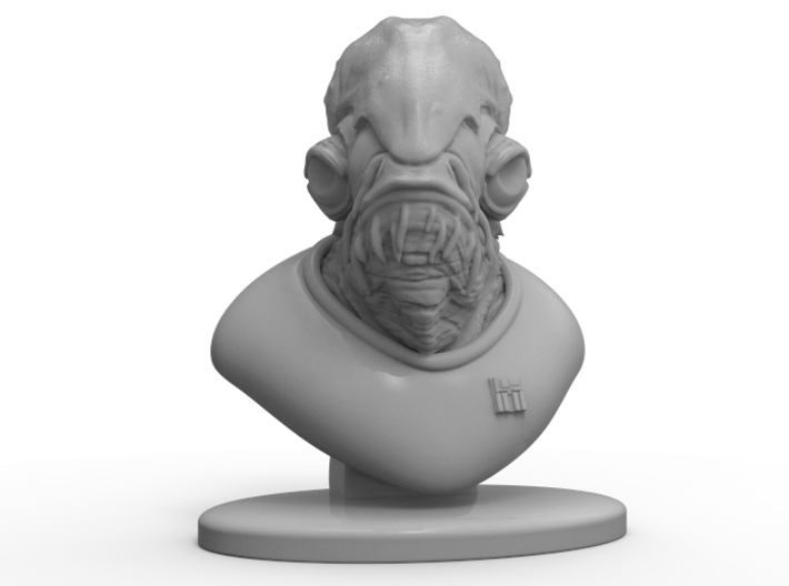 4 Inch Admiral Ackbar Bust 3d printed 