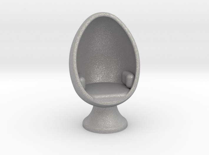 SciFi Egg Chair, 1:64 Scale 3d printed