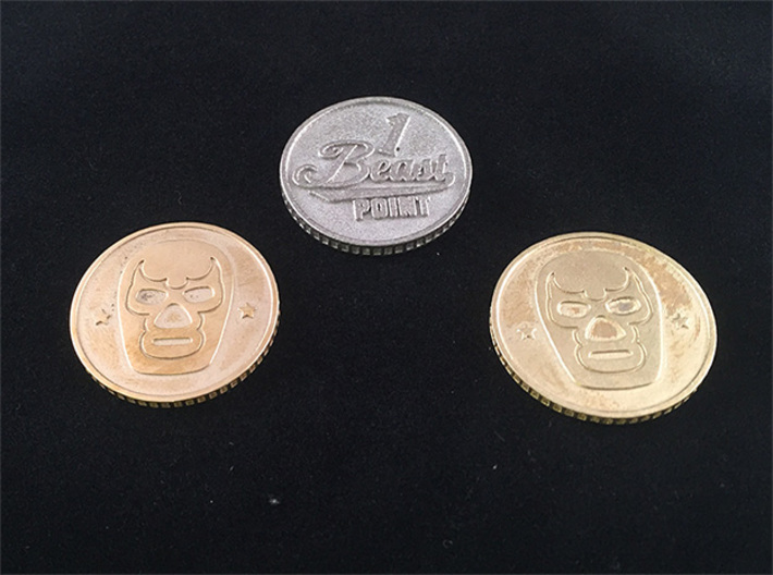ShapeJS Beast Coin 3d printed 