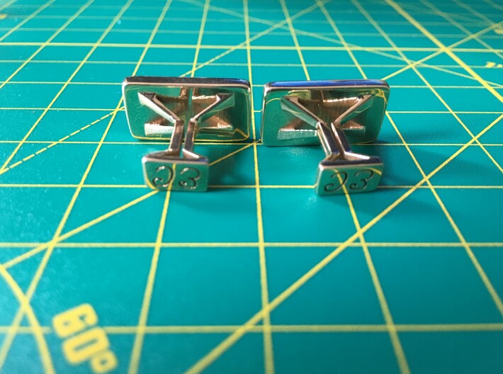 Four Pillers Of YAMS (cufflinks) 3d printed 