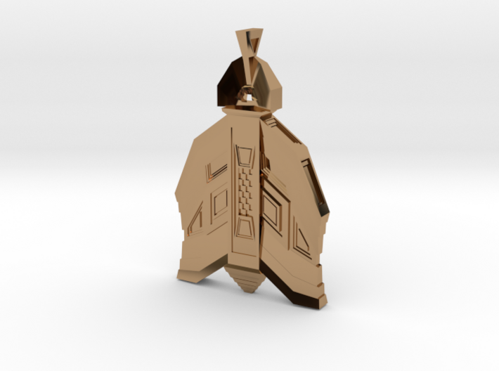 Mayan Architecture Inspired Amulet 3d printed