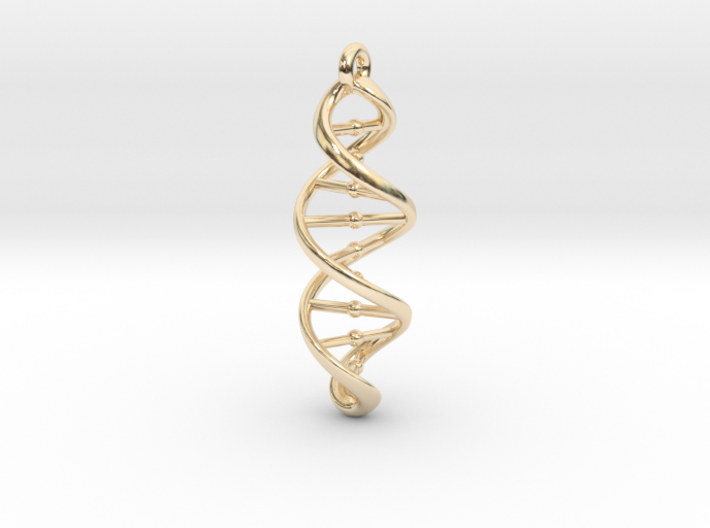 DNA Necklace 3d printed