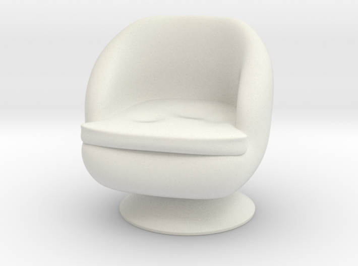 1/32 Girl sitting Chair Part of Chair 015 3d printed