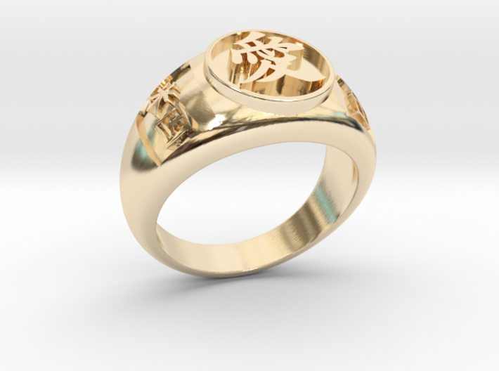 Ai(Love) ring Jp18 US9 3d printed