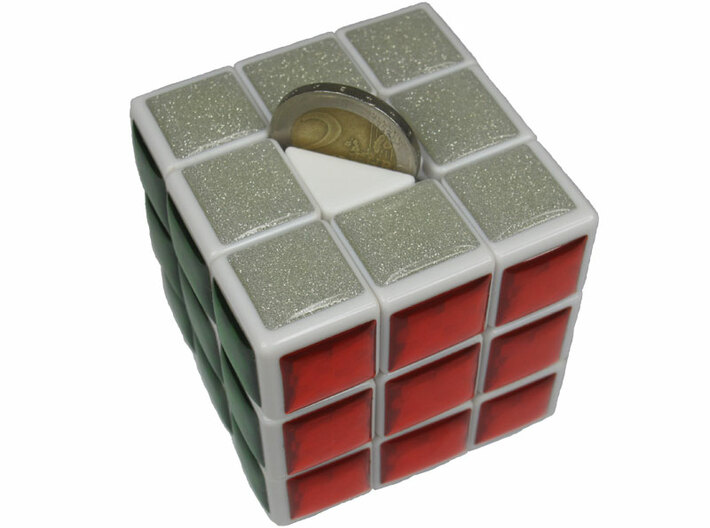 Center for Coin Chest Puzzle 3d printed