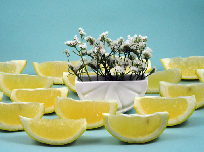 Lemon Wedge Container 3d printed
