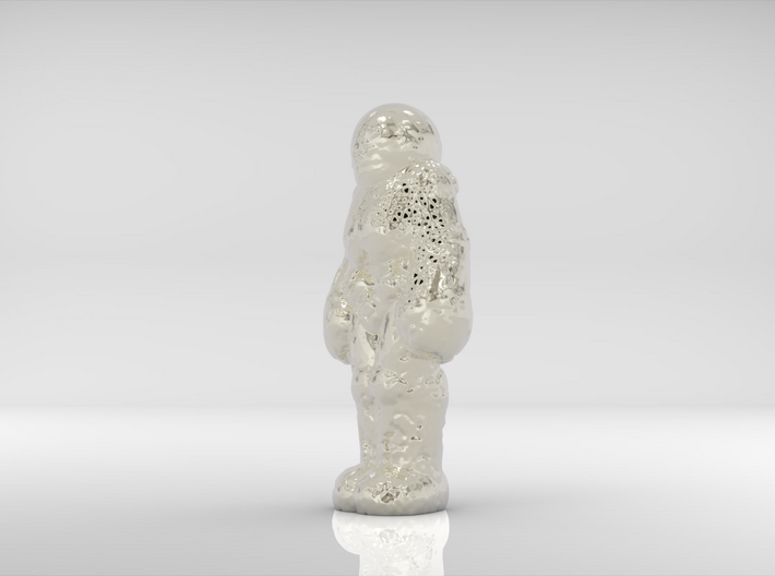 S.A.D. Astronaut _ The Loneliest Man On The MOON 3d printed Side, nickel electroplating 