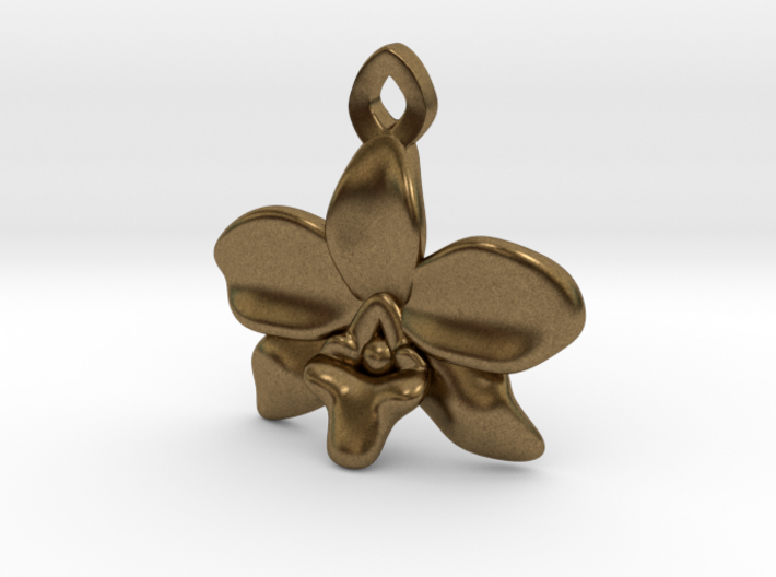Orchid earring 3d printed