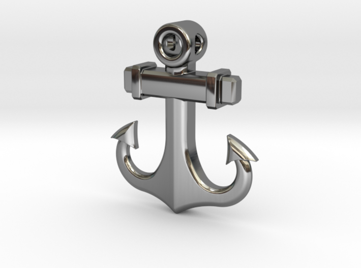 Anchor Pendant (CustomMaker) 3d printed