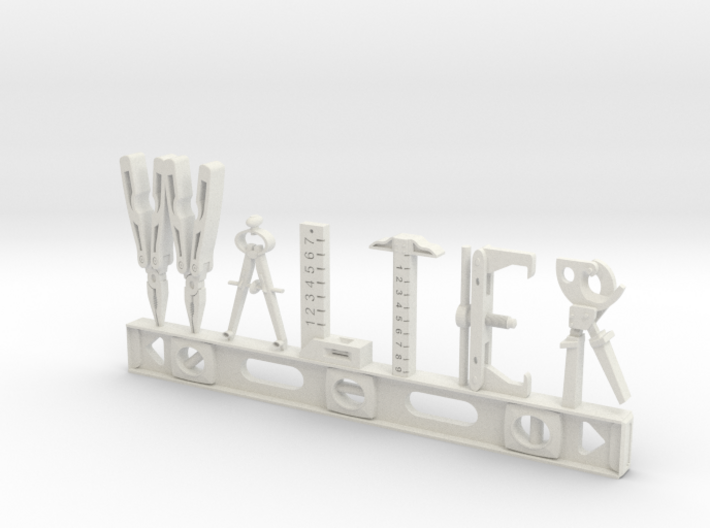 Walter Nametag 3d printed