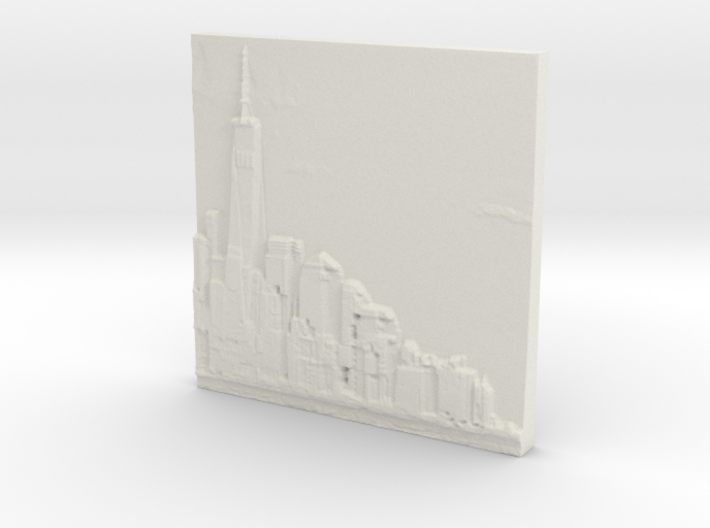 Manhattan Skyline 3d printed