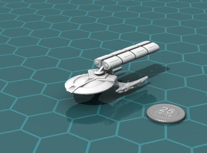 Xuvaxi Distributor 3d printed Render of the model, with a virtual quarter for scale.