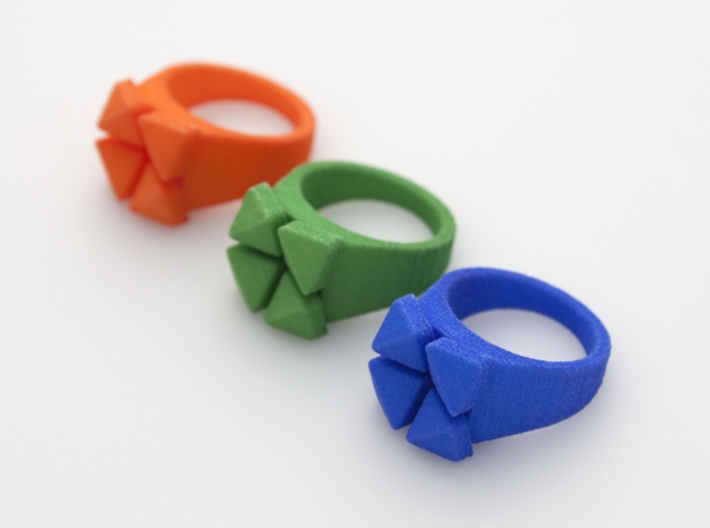 Box Flower - Precious Metals & Plastics 3d printed Strong & Flexible Plastic