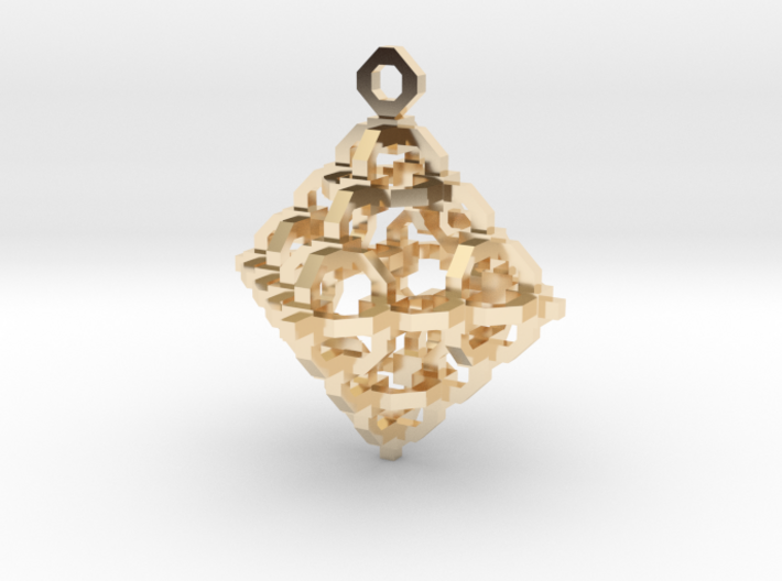 Diamond Cage Pendant 3d printed