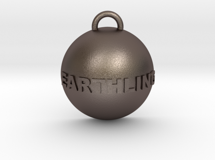 Earthling Pendant 3d printed