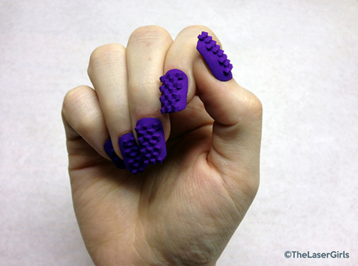 Cube Nails (Size 4) 3d printed 