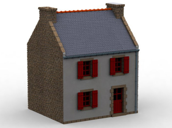 HOvMb03 - Brittany village 3d printed 