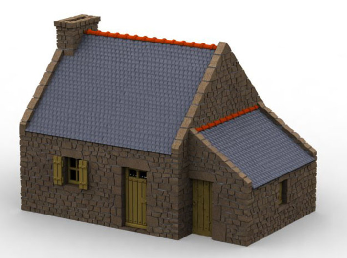 HOvMb04 - Brittany village 3d printed 