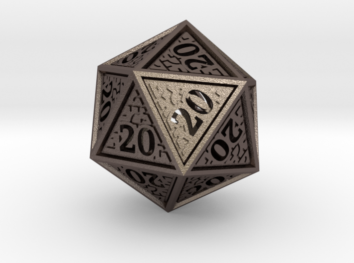 Hedron All 20's version - Novelty D20 gaming dice 3d printed 