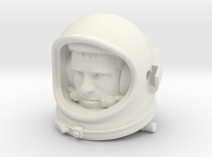 Gemini Astronaut / 1:6 / Helmet, Head Nr 1 3d printed 